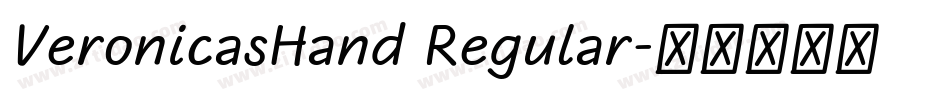 VeronicasHand Regular字体转换